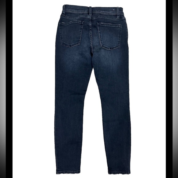 Current/Elliot Stiletto Distressed Skinny Jean 2 Year Destroy Stretch Black - Picture 2 of 4